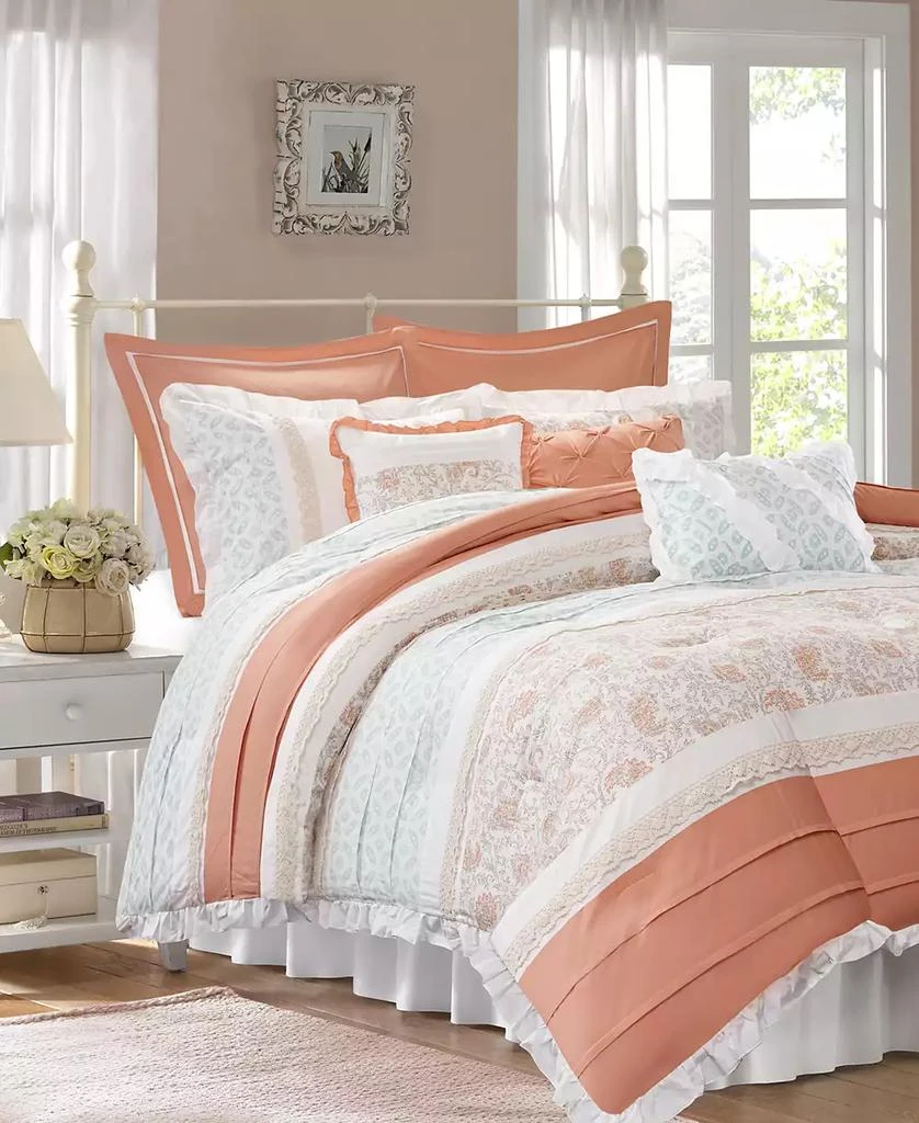 商品Madison Park|Dawn 9-Pc. Comforter Set,价格¥1456,第2张图片详细描述