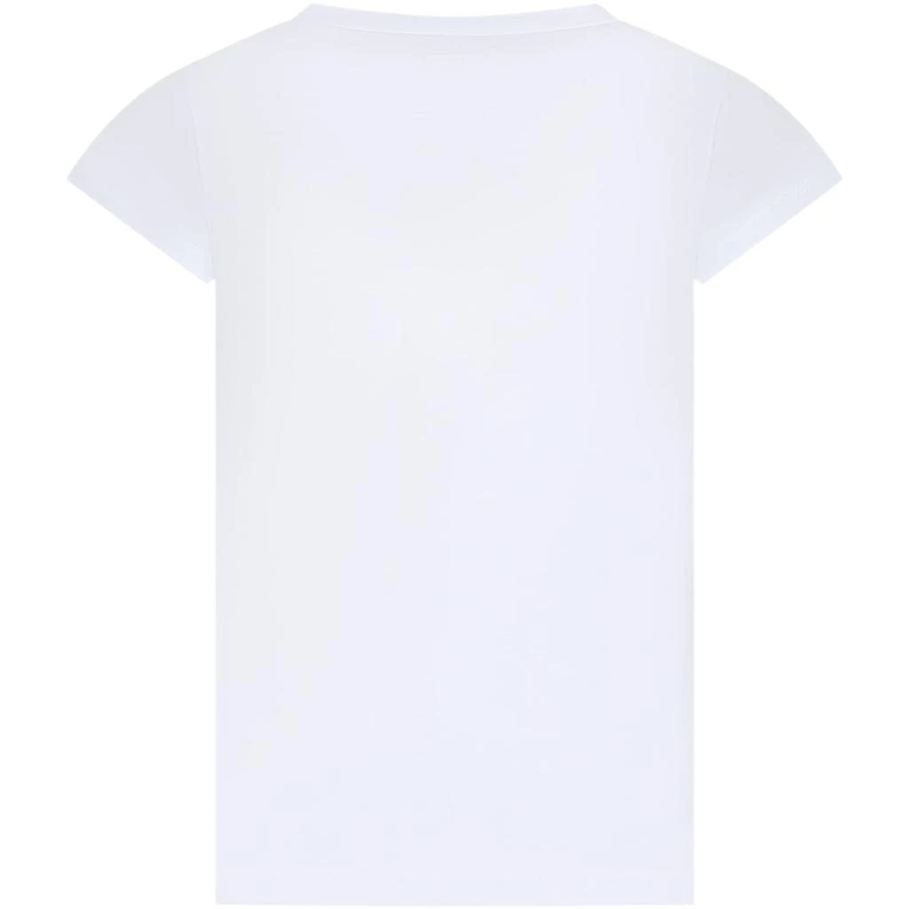 商品Levi's|White T-shirt For Girl With Logo,价格¥672,第2张图片详细描述