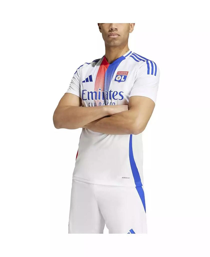 商品Adidas|Men's White Olympique Lyonnais 2024/25 Home Replica Jersey,价格¥745,第1张图片