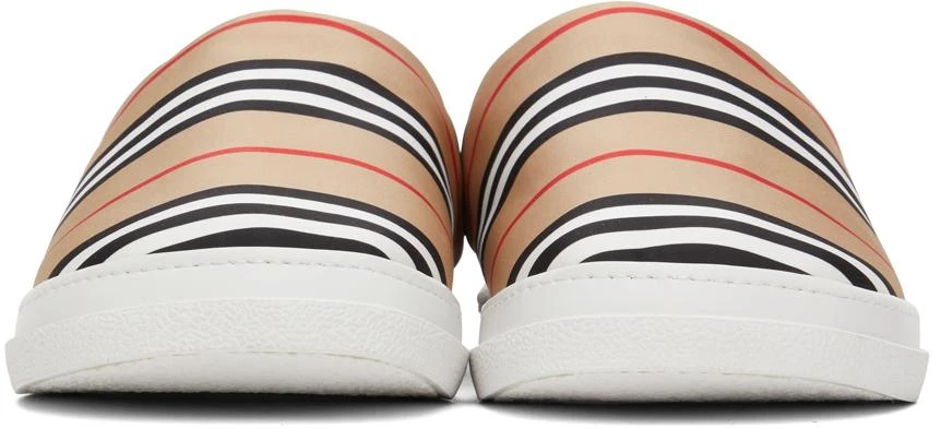 商品Burberry|Beige Icon Stripe Slippers,价格¥4674,第2张图片详细描述