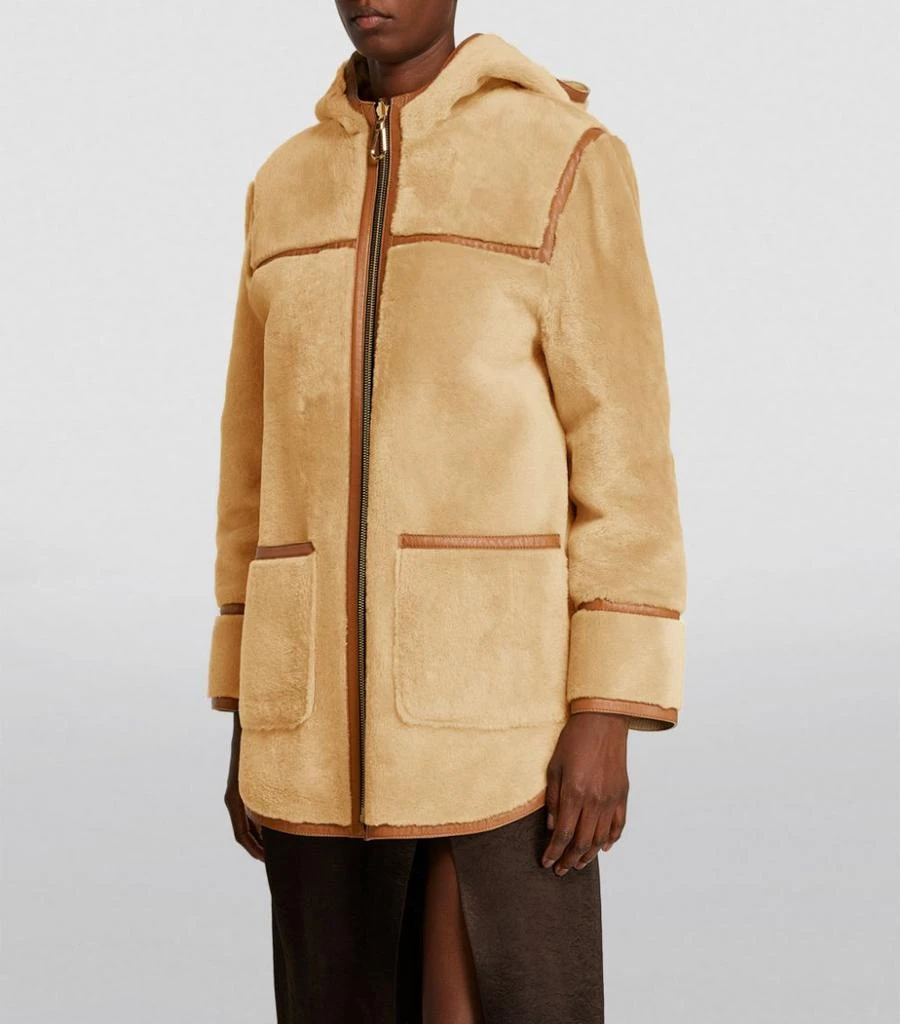 商品Sandro|Shearling Hooded Coat,价格¥14469,第3张图片详细描述