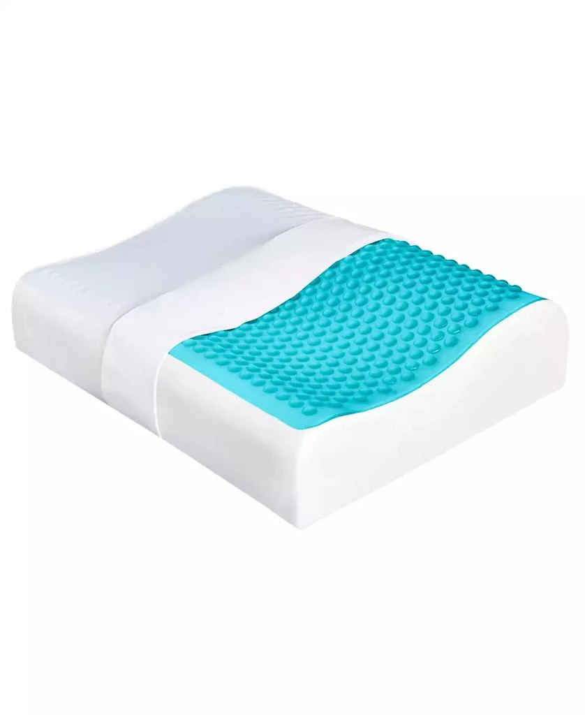 商品Comfort Revolution|Heat Minimizing Hydraluxe™ Gel & Open Cell Ventilated Cool Comfort Memory Foam Pillow,价格¥540,第2张图片详细描述