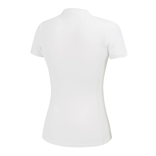 【享贝家】DESCENTE 迪桑特 纯色侧肩小标短袖T恤 白色 SM322PTS71-WHGR（现采购商品，下单后12天内发货）商品第2张图片规格展示
