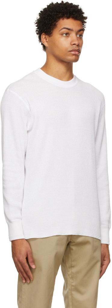 White Long Sleeve Thermal T-Shirt商品第2张图片规格展示