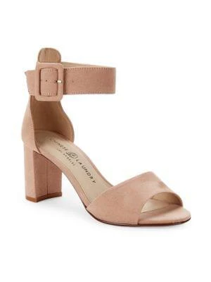 商品Chinese Laundry|Rumor Faux-Suede Block-Heel Sandals,价格¥119,第2张图片详细描述