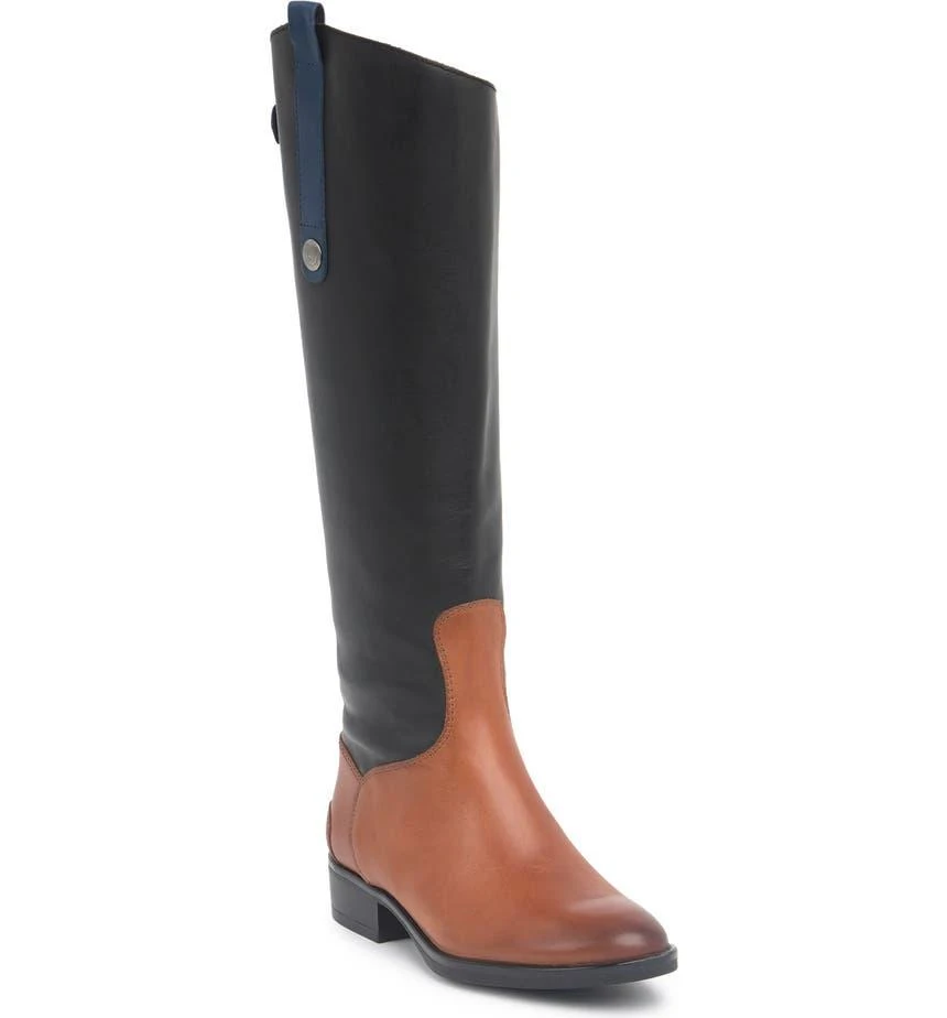 商品Sam Edelman|Penny Mixed Media Riding Boot,价格¥559,第1张图片