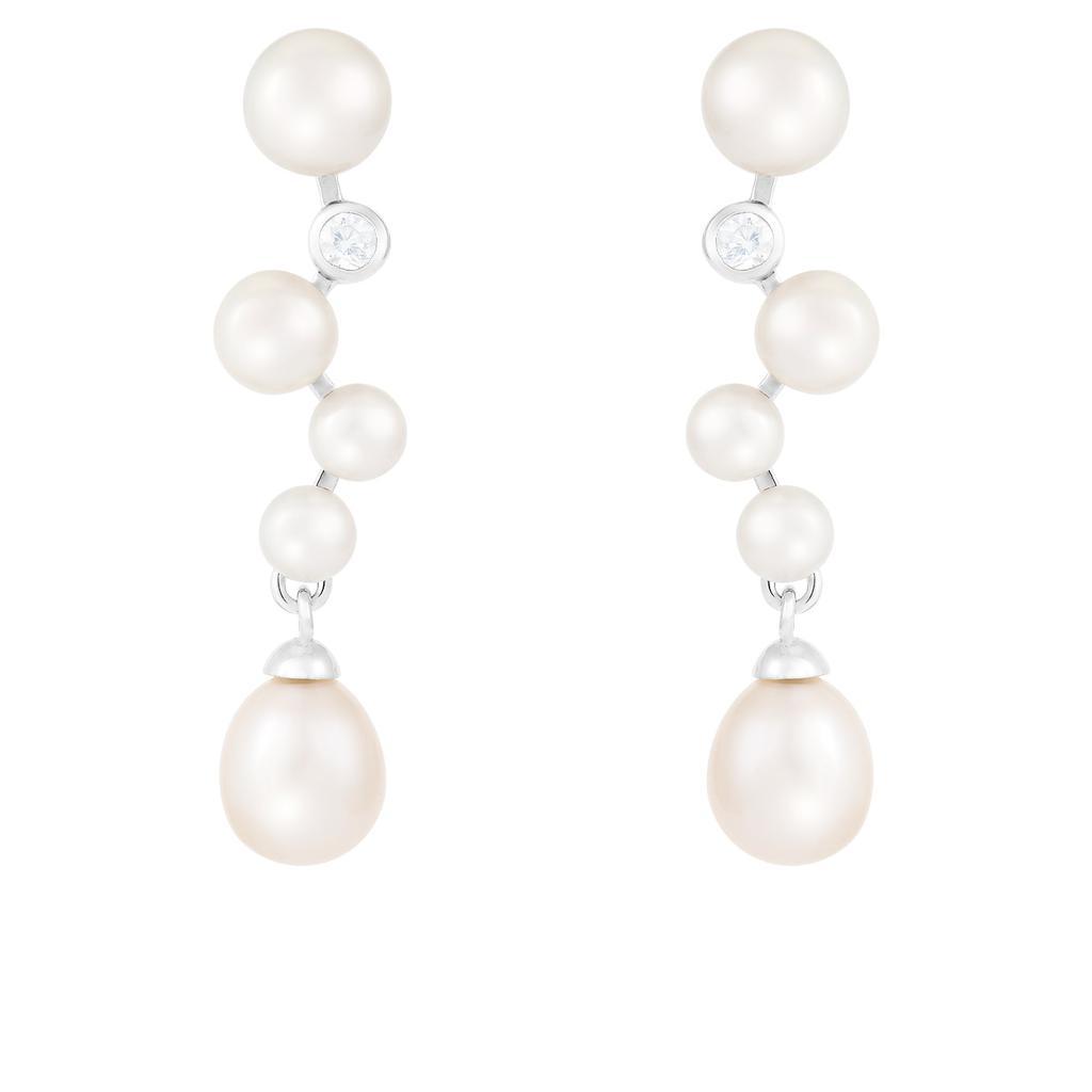 商品Splendid Pearls|Sterling Silver Triple Pearl Earrings,价格¥220,第1张图片