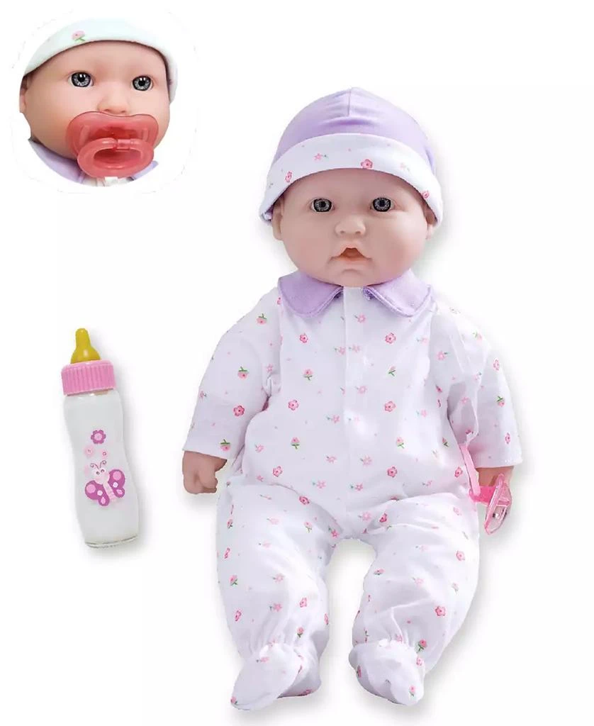 商品JC TOYS|La Baby Caucasian 16" Soft Body Baby Doll Purple Outfit,价格¥166,第1张图片