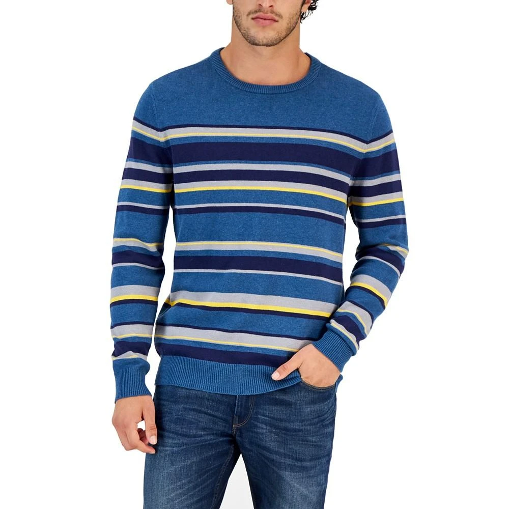 商品Club Room|Men's Lawry Stripe Sweater, Created for Macy's,价格¥94,第1张图片