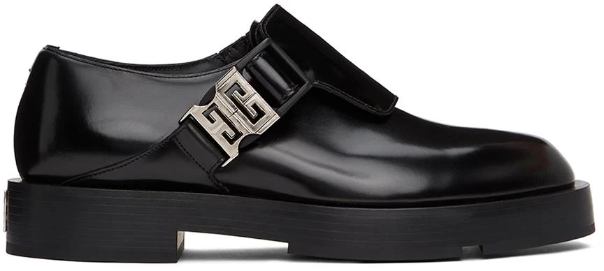 商品Givenchy|Black Squared Buckle Loafers,价格¥8231,第1张图片