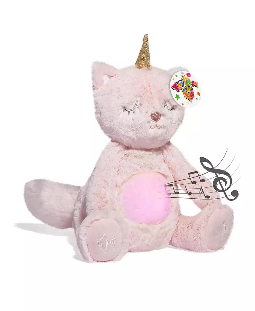 商品Geoffrey's Toy Box|10" Soothing Kitty Corn Plush Stuffed Animal Toy with LED Lights and Sound, Created for Macy's,价格¥150,第1张图片