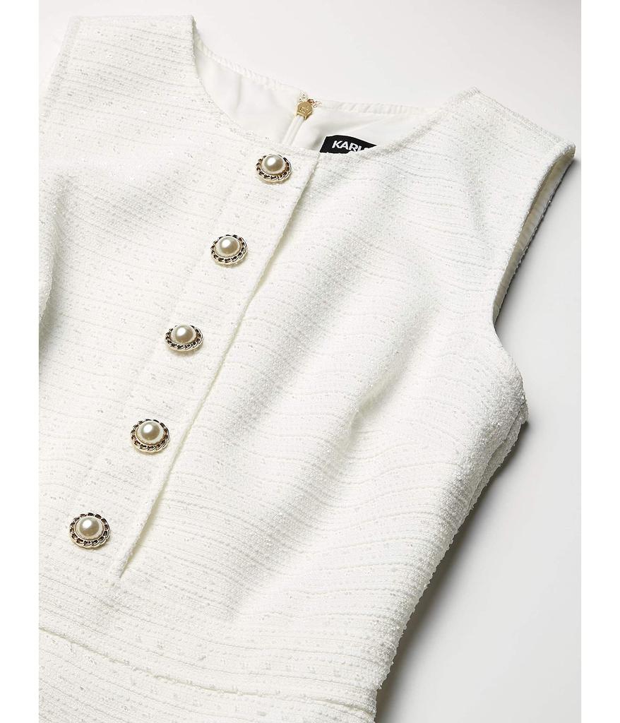 Women's Tweed Shift Dress with Pockets商品第3张图片规格展示