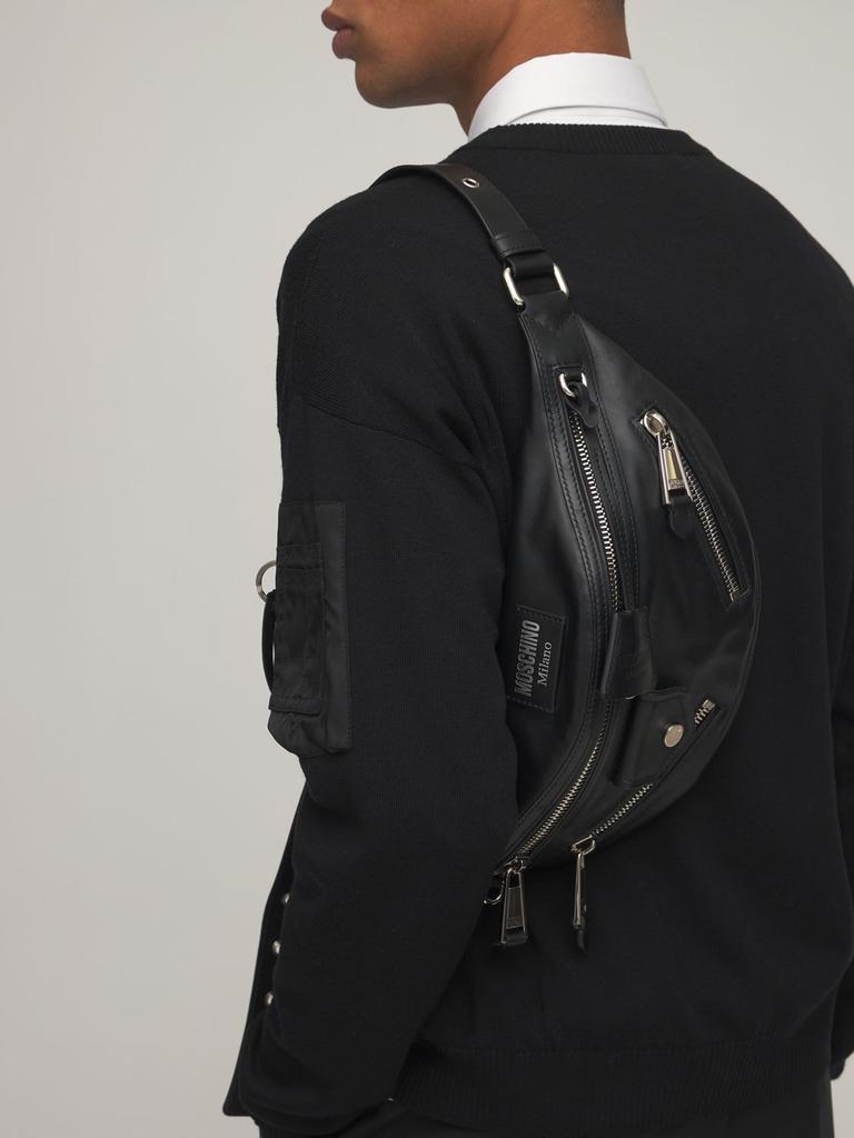 Leather Biker Belt Bag商品第4张图片规格展示