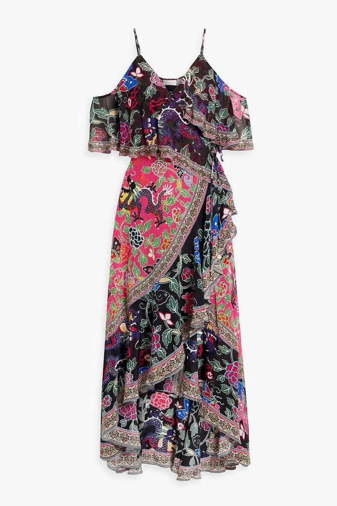 商品Camilla|Asymmetric embellished silk crepe de chine maxi wrap dress,价格¥1419,第1张图片