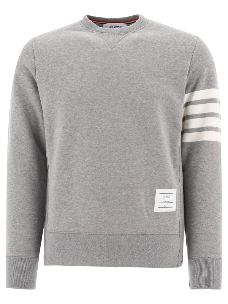 商品Thom Browne|Thom Browne Engineered 4-Bar Crewneck Sweatshirt,价格¥3016,第1张图片