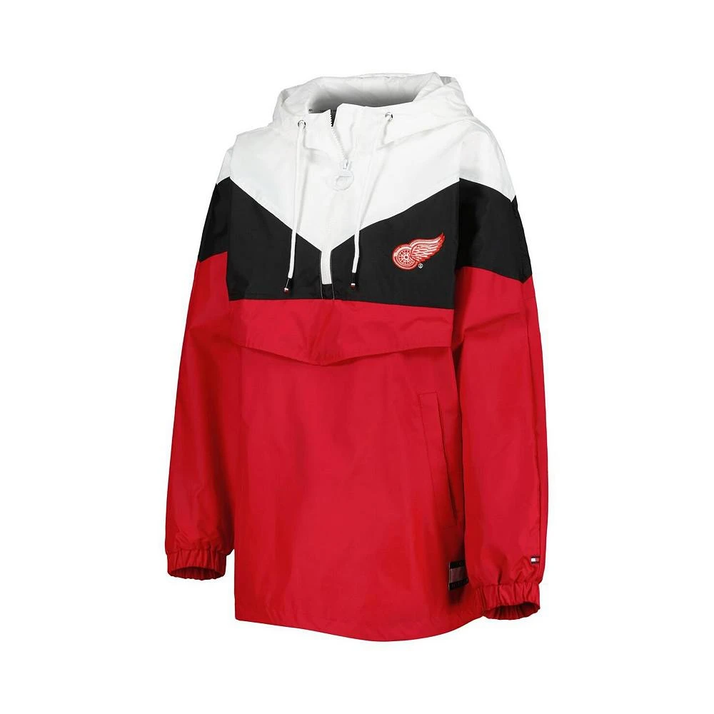 商品Tommy Hilfiger|Women's Red, White Detroit Red Wings Staci Half-Zip Windbreaker Jacket,价格¥686,第3张图片详细描述
