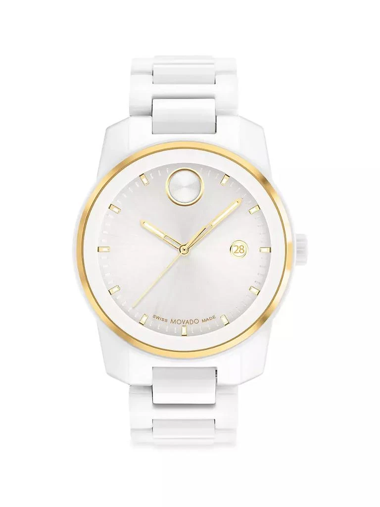 商品Movado|Bold Verso Ceramic Bracelet Watch,价格¥7454,第1张图片