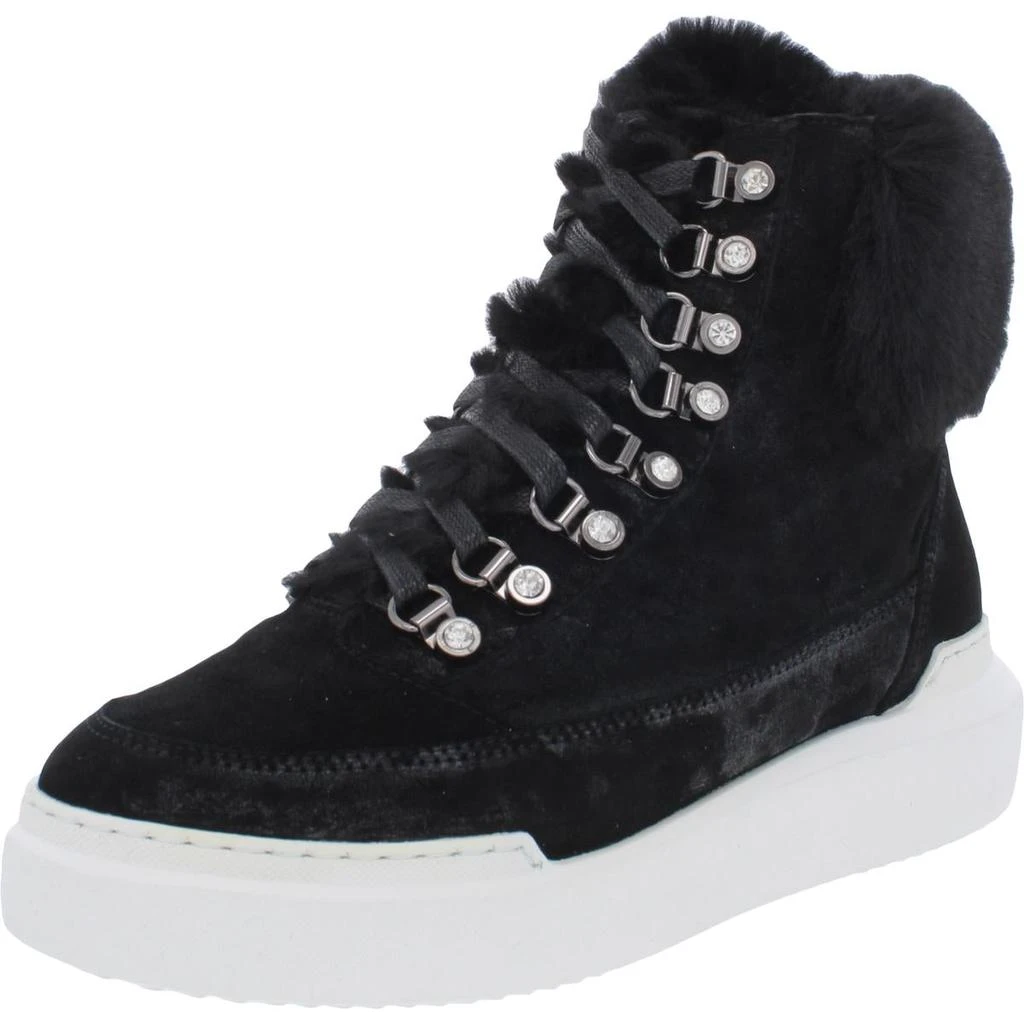商品Vince Camuto|Vince Camuto Womens Shelsta Suede Faux Fur Ankle Boots,价格¥76,第1张图片