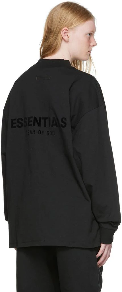 商品Essentials|黑色棉质长袖 T 恤,价格¥264,第3张图片详细描述