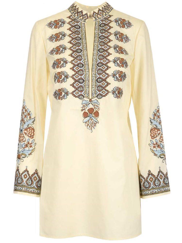 Tory Burch Embroidered Tunic Dress商品第1张图片规格展示