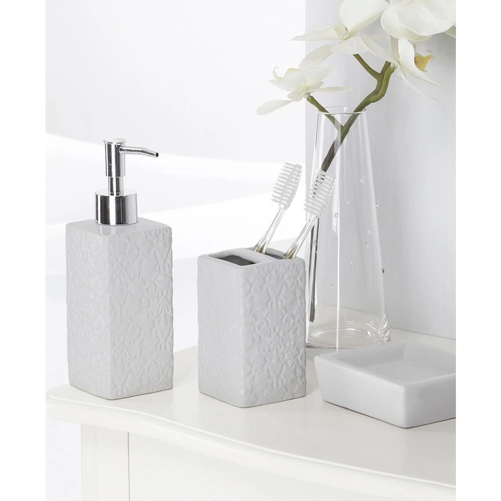 商品Indecor Home|17-Pc. Damask Bath Set,价格¥303,第2张图片详细描述