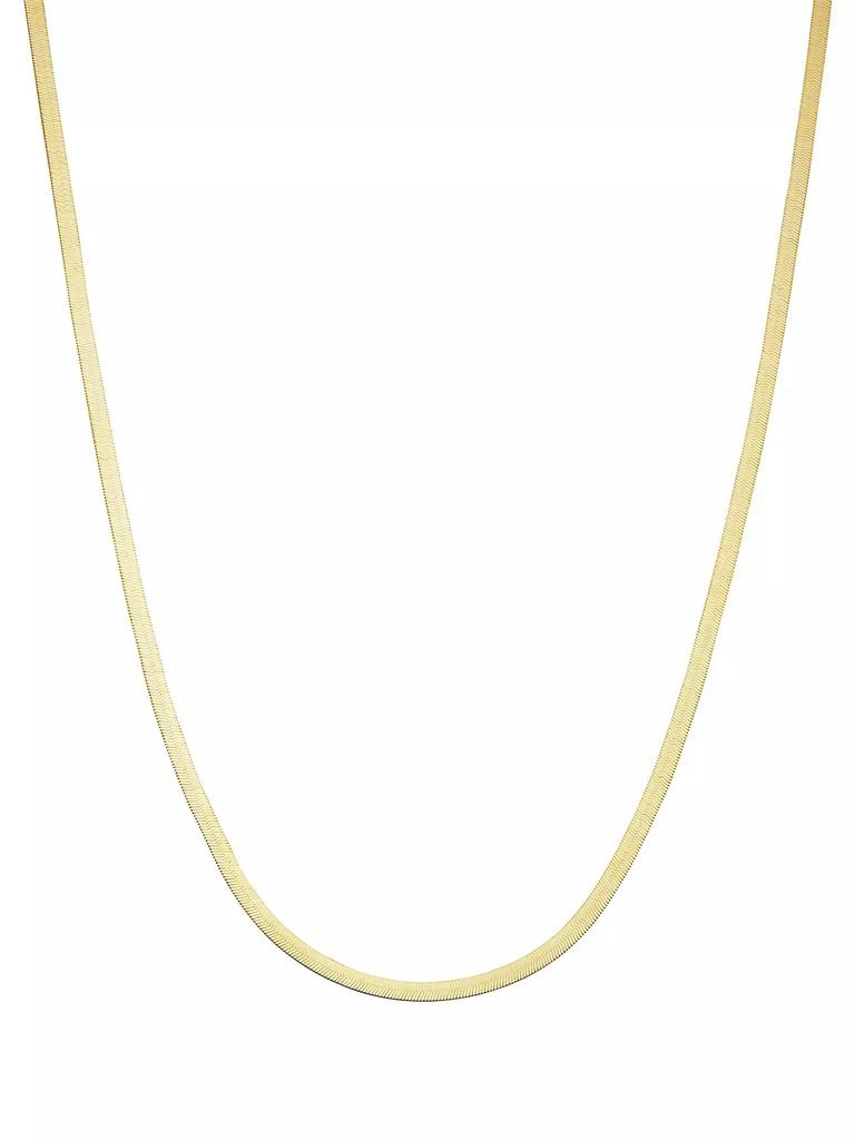 商品Oradina|14K Yellow Solid Gold Park Avenue Herringbone Chain,价格¥6208,第1张图片