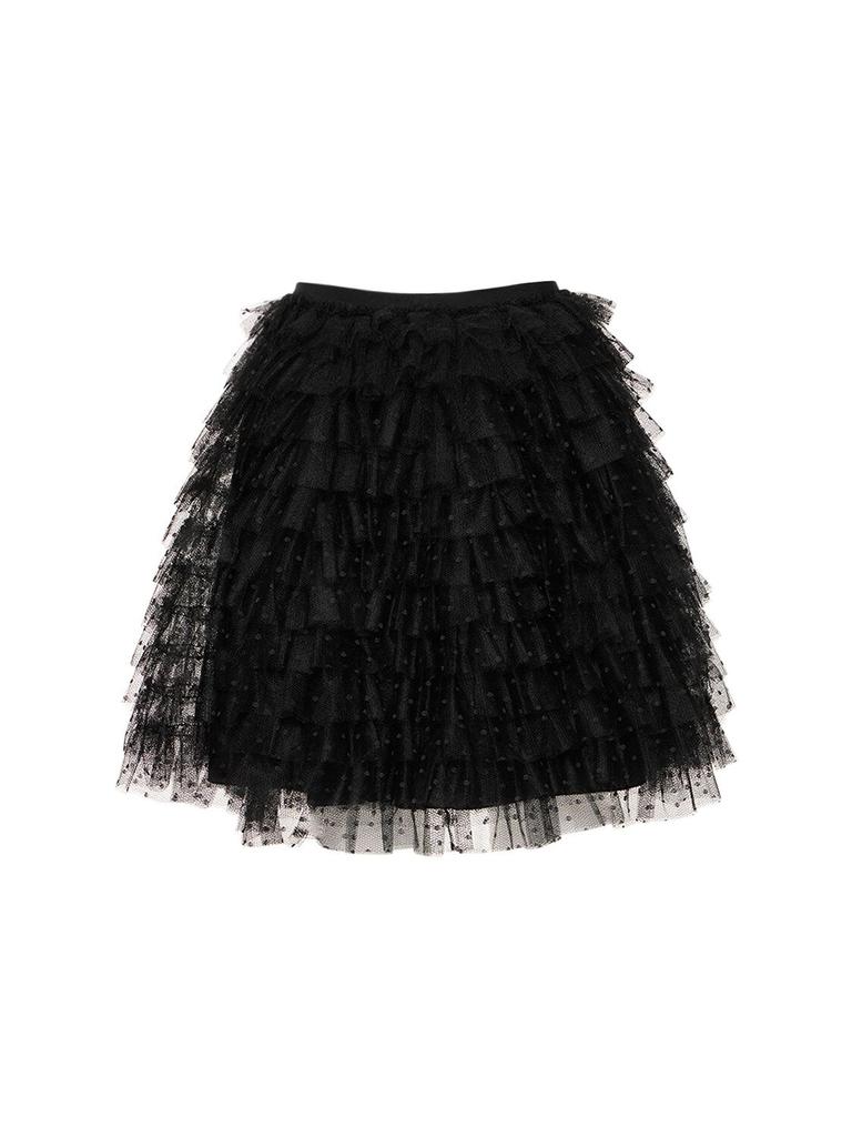 Ruffled Tulle Mini Skirt商品第4张图片规格展示