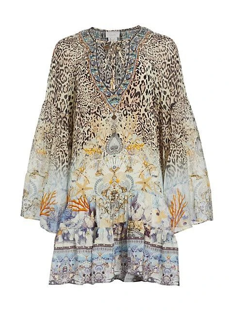 商品Camilla|A-Line Gathered Panel Dress,价格¥2336,第1张图片