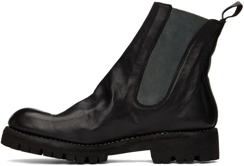 商品guidi|Black Leather Chelsea Boots,价格¥11076,第5张图片详细描述