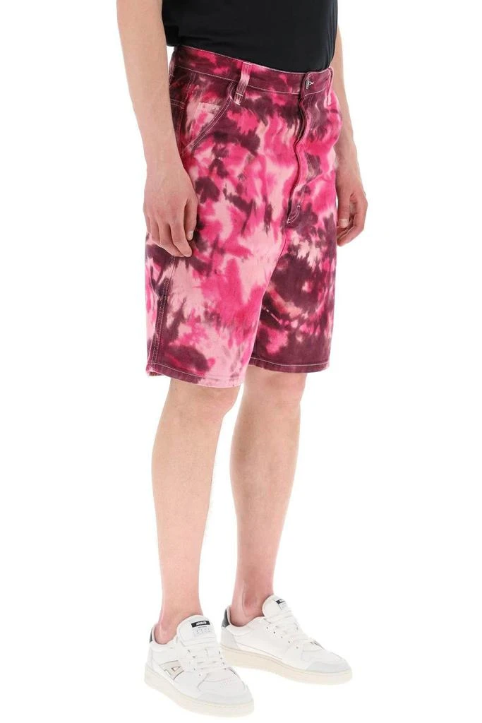 商品AMI|TIE-DYE DENIM BERMUDA SHORTS,价格¥650,第3张图片详细描述