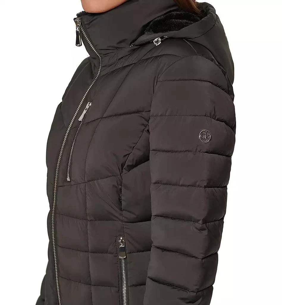 Women's Faux-Fur-Trim Hooded Puffer Coat, Created for Macy's 商品