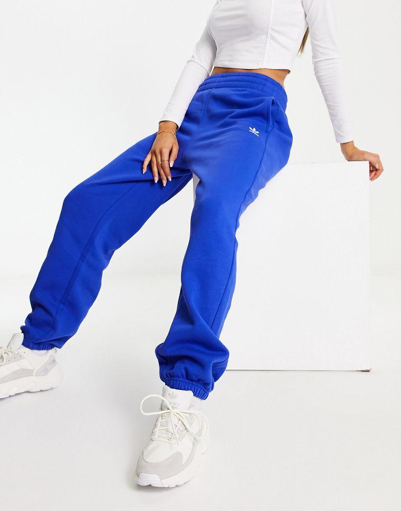 adidas Originals trefoil essentials joggers in blue商品第1张图片规格展示