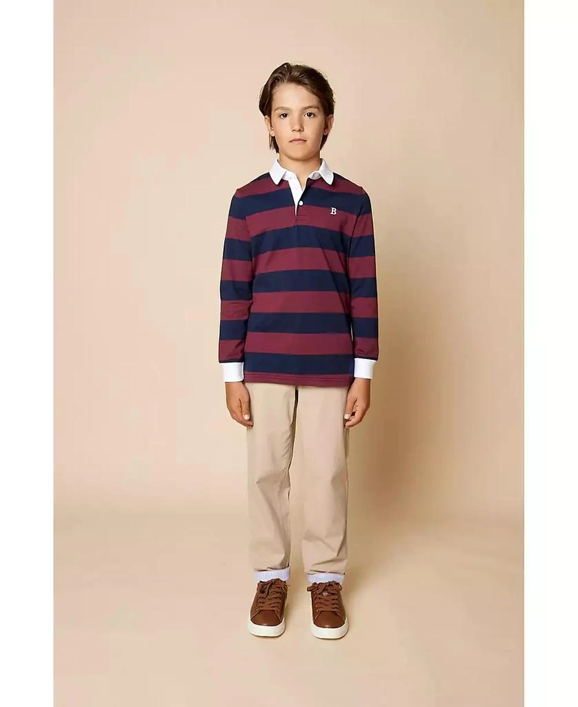 商品Brooks Brothers|Big Boys Long Sleeve Rugby Polo Shirt,价格¥144,第4张图片详细描述