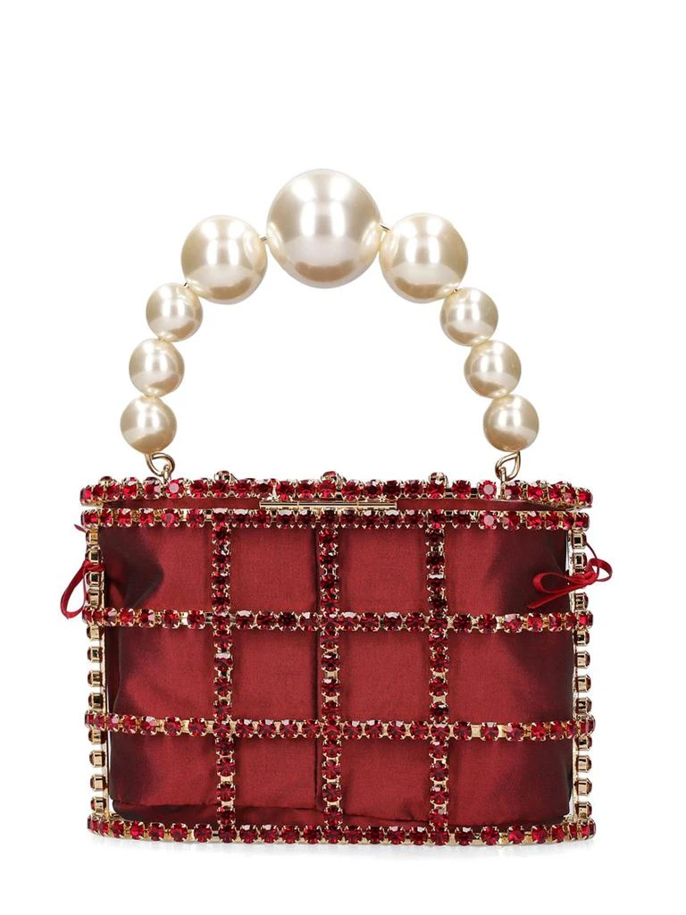 商品ROSANTICA|Holli Crystal & Pearl Box Top Handle Bag,价格¥5538,第4张图片详细描述