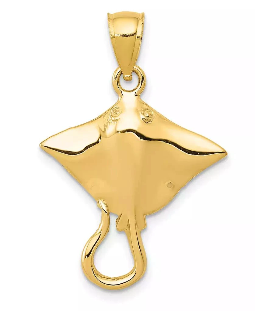 商品Macy's|Stingray Pendant in 14k Yellow Gold,价格¥2456,第1张图片