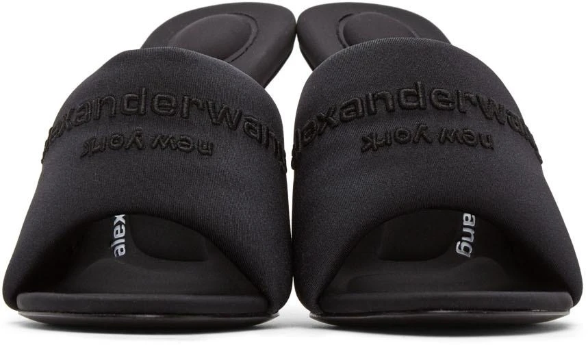 商品Alexander Wang|Black Sienna Mule Heeled Sandals,价格¥3829,第2张图片详细描述