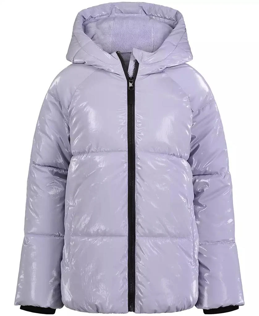 商品Calvin Klein|Big Girls Liquid Shine Puffer Jacket,价格¥360,第1张图片