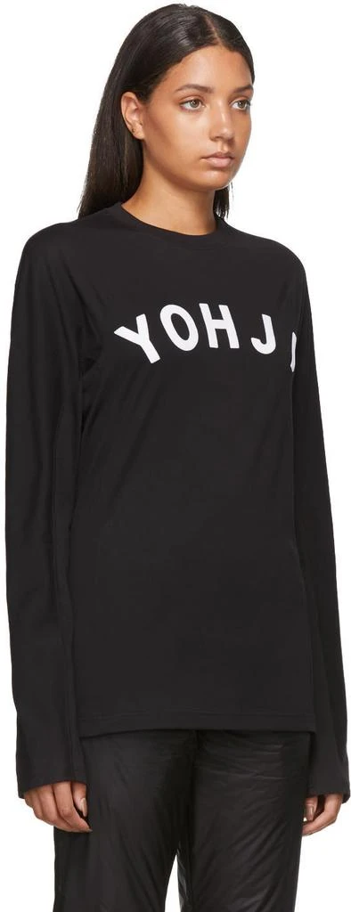 商品Y-3|Black & White 'Yohji' Letters Long Sleeve T-Shirt卫衣,价格¥714,第2张图片详细描述