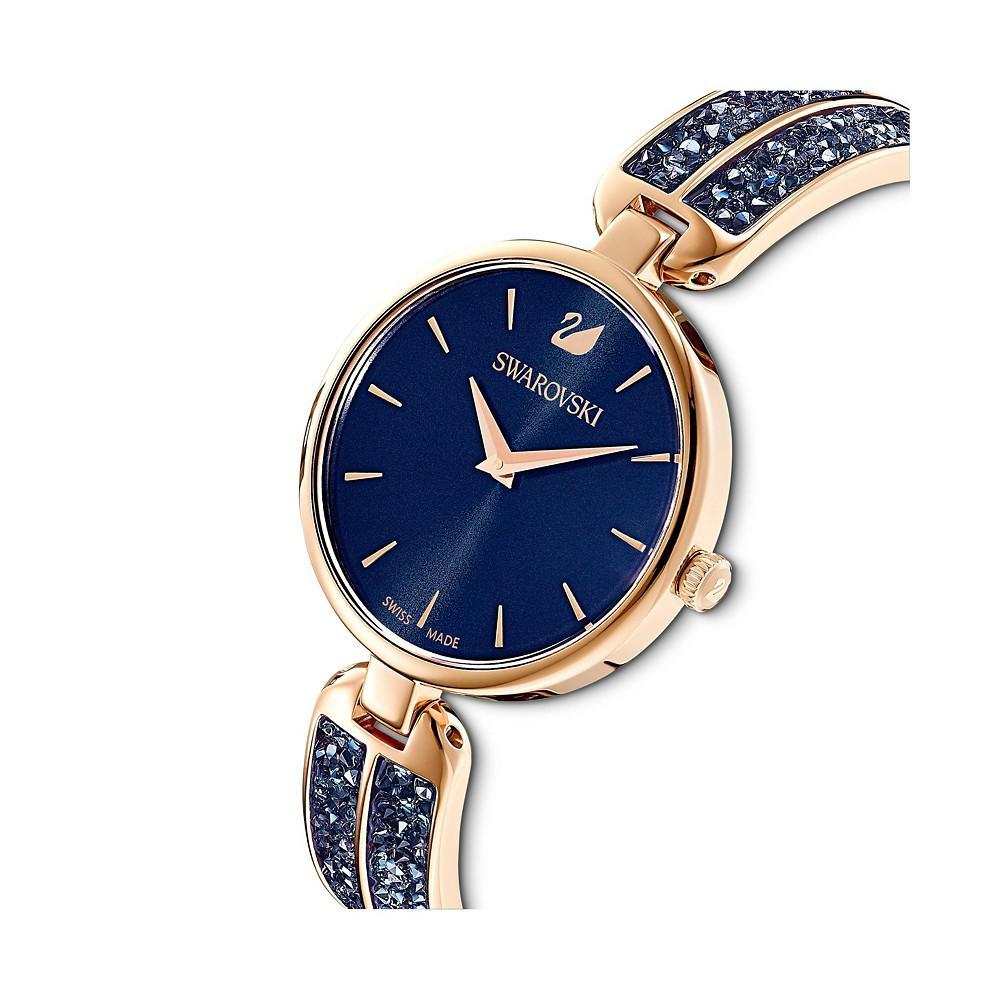 商品Swarovski|Dream Rock Blue Metal Bracelet Watch, 28.44 mm,价格¥2590,第4张图片详细描述