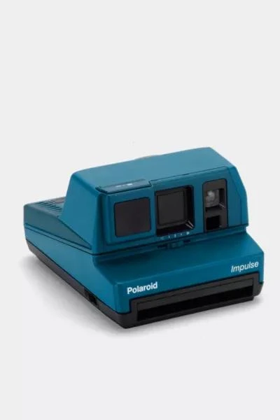 商品Polaroid|Vintage Polaroid Blue Impulse 600 Instant Camera Refurbished by Retrospekt,价格¥1279,第2张图片详细描述