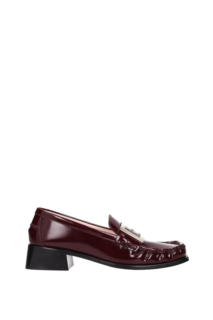 商品Roger Vivier|Loafers Patent Leather Red Bordeaux,价格¥5704,第1张图片