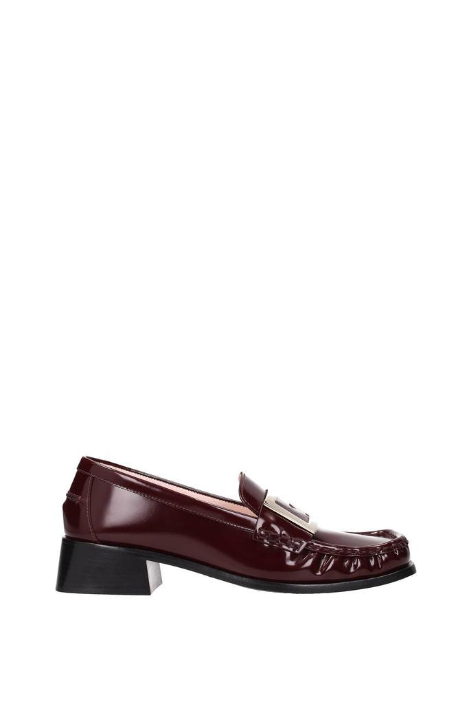 商品Roger Vivier|Loafers Patent Leather Red Bordeaux,价格¥4952,第1张图片