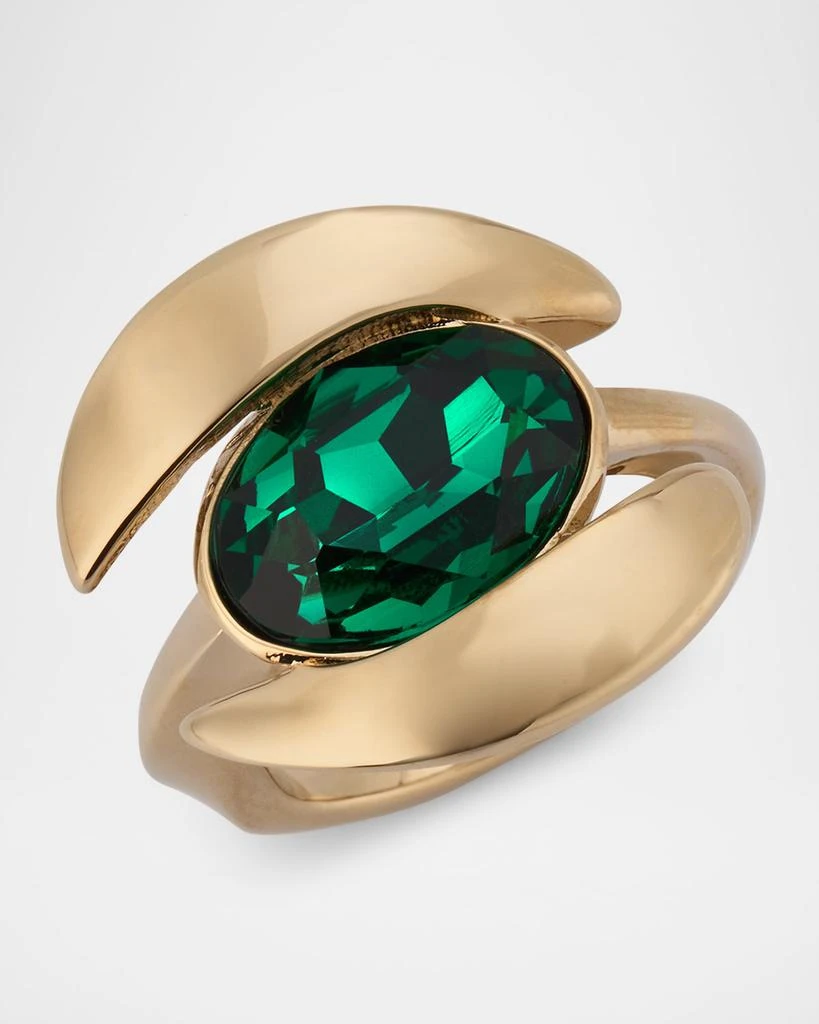 商品Oscar de la Renta|Framed Oval Crystal Ring,价格¥2082,第3张图片详细描述