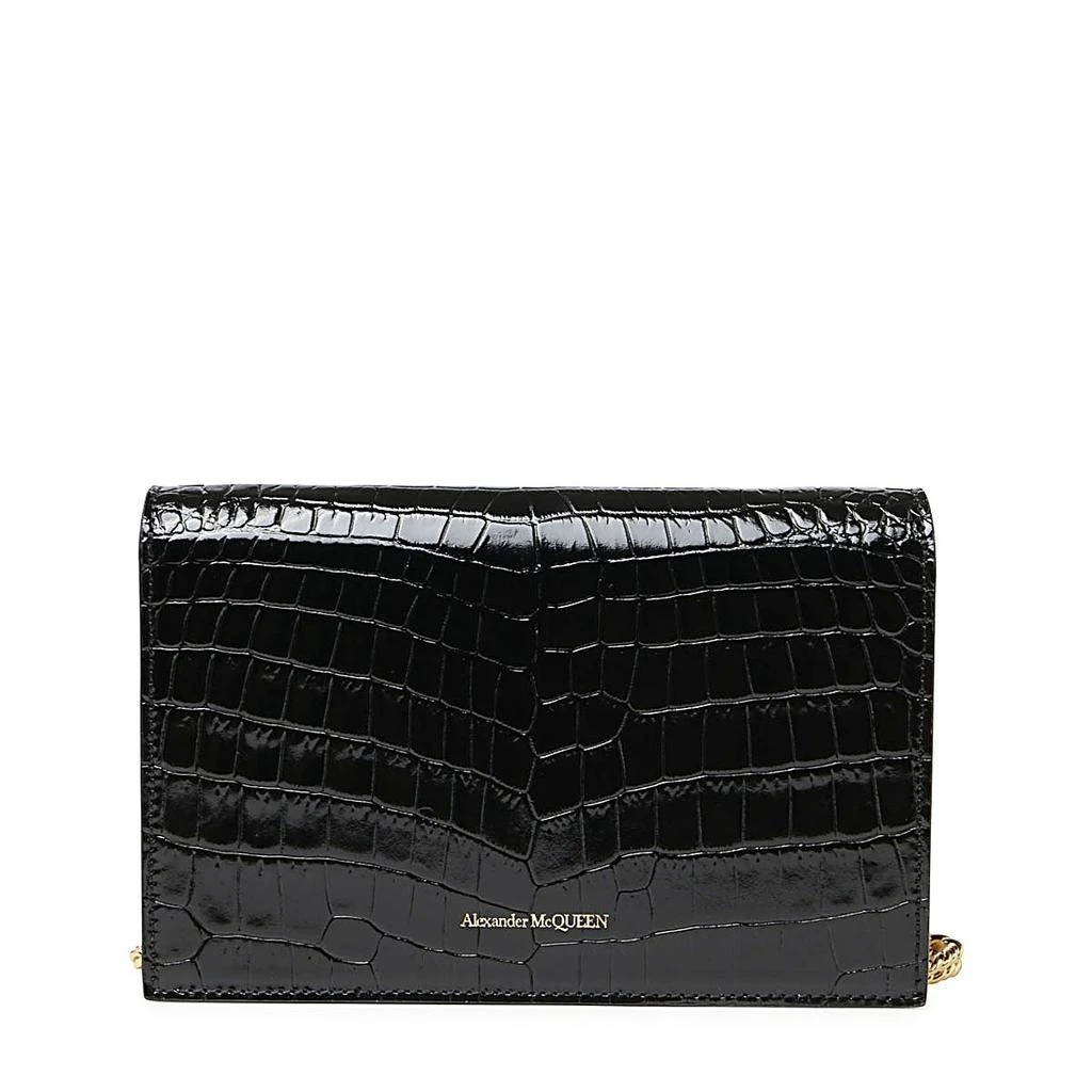商品Alexander McQueen|Alexander McQueen Skull Embossed Crossbody Bag,价格¥6758,第2张图片详细描述