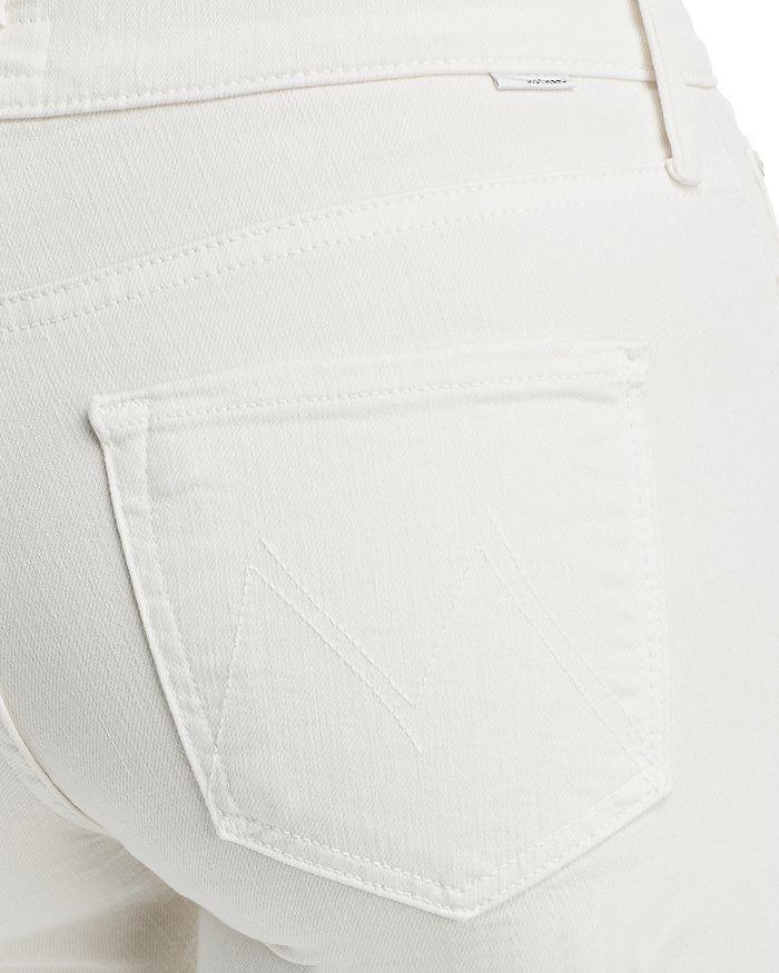 商品MOTHER|The Dazzler Mid Rise Cropped Straight Leg Jeans in Cream Puff,价格¥1115,第6张图片详细描述