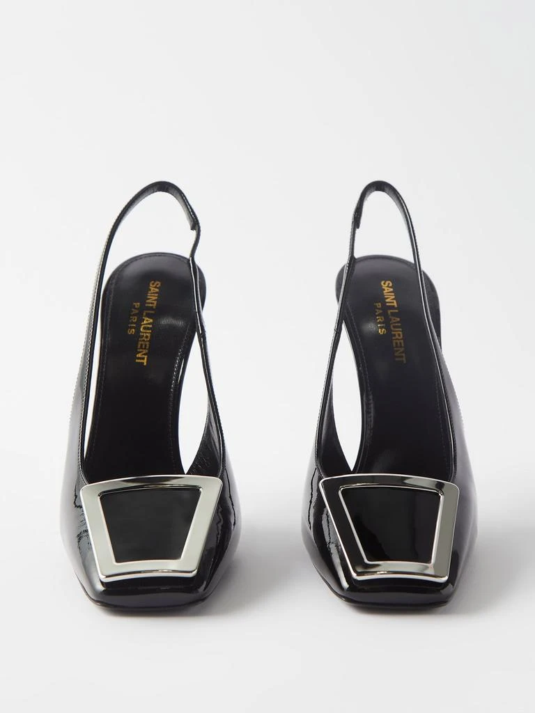 商品Yves Saint Laurent|Maxine 115 patent-leather slingback pumps,价格¥10252,第5张图片详细描述