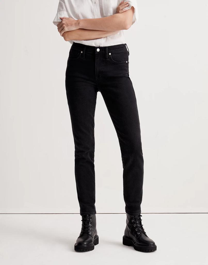 商品Madewell|Petite Mid-Rise Stovepipe Jeans in Lunar Wash: Instacozy Edition,价格¥1033,第6张图片详细描述