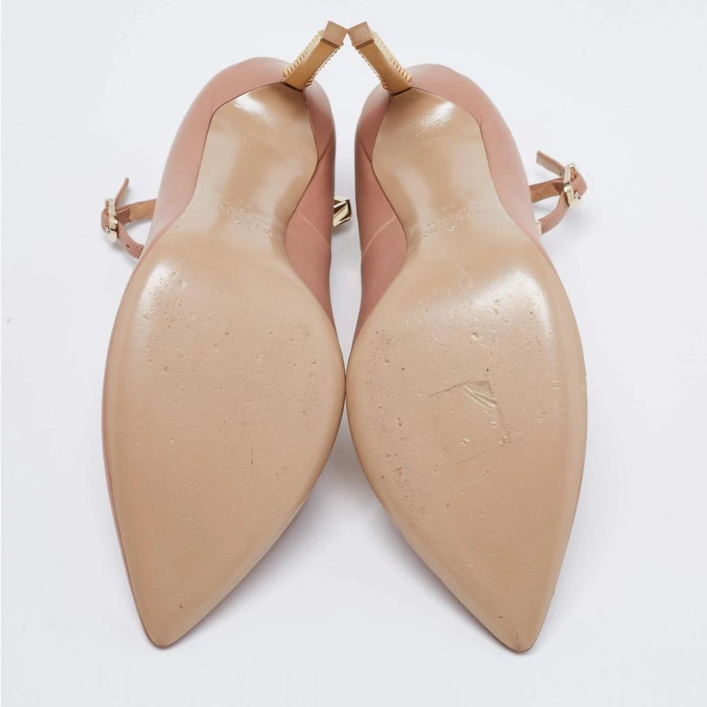 Valentino Beige Leather Ankle Strap Pumps Size 38 商品