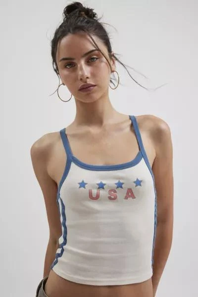 商品BDG|BDG Mia USA Graphic Cami,价格¥77,第1张图片