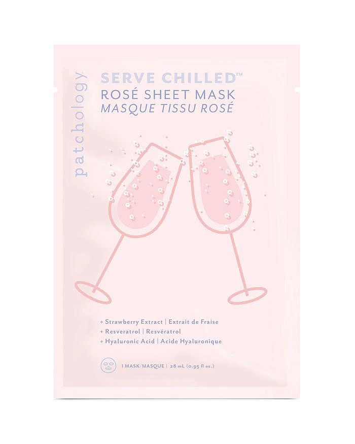 商品Patchology|Serve Chilled Rosé Sheet Mask, Pack of 4,价格¥228,第3张图片详细描述